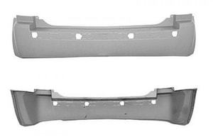 2005 - 2010 Jeep Grand Cherokee Rear Bumper Cover