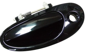 Exterior Front Right Passenger Door Handle for 2000 - 2005 Dodge Neon, Black, Without Keyless Entry,  QA38TZZAF, Replacement