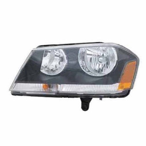 Left Driver Headlight Assembly for 2008-2014 Dodge Avenger, Front Headlight Assembly Replacement Housing/Lens/Cover - (R/T) Composite; OEM 5303745AD, Replacement