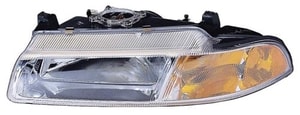 Right Passenger Headlight Assembly for 1995 - 1996 Dodge Stratus - Front Replacement Housing, Lens, Cover, Standard Beam Pattern, Composite,  4630150