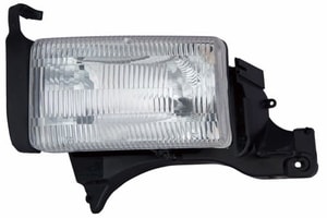 Left Driver Headlight Lens/Housing Assembly for 1994 - 2001 Dodge Ram 3500, Front Replacement Housing/Lens/Cover,  55054781AH, Replacement