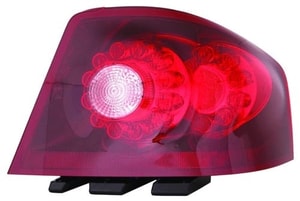 Right Passenger Rear Tail Light Assembly Housing / Lens / Cover for 2011 - 2014 Dodge Avenger, LED, Includes Lens,  5182522AG, Replacement