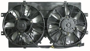 Radiator Cooling Fan Assembly for 1995 - 2000 Plymouth Breeze, Dual Fan Assembly, Fits 2.0L L4 and 2.4L L4 Engines,  CH3115113, Replacement