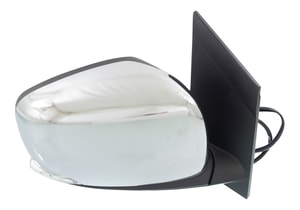 Power Mirror for Dodge Grand Caravan (2008-2019)/Chrysler Town & Country (2008-2016), Right Passenger, Manual Folding, Heated, Chrome, with Signal Light, Replacement