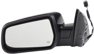 Power Mirror for Chevrolet Equinox/GMC Terrain 2010-2017, Left Driver, Manual Folding, Heated, Paintable, without Blind Spot Feature and Memory, Replacement