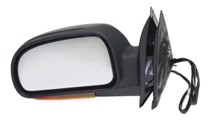 Power Mirror for Chevrolet Trailblazer 2002-2003, Left (Driver Side), Manual Folding, Heated, Textured, with Signal Light, without Memory function, Replacement