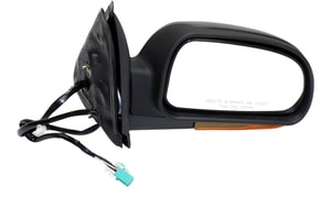 Power Mirror for Chevrolet Trailblazer 2002-2003, Right Passenger, Manual Folding, Heated, Textured, with Signal Light, without Memory, Replacement