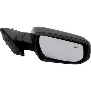Power Mirror for Chevrolet Malibu 2019-2022, Right Passenger, Manual Folding, Heated, Paintable, with Blind Spot Detection, without Auto Dimming and Memory, with Signal Light, Lane Change Assist, Hybrid/LT Models, Replacement