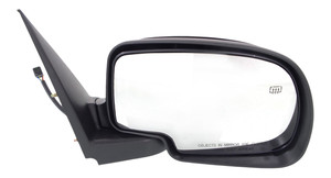 Mirror Right Passenger for Chevrolet Silverado/GMC Sierra 1999-2002, Non-Towing, Power Adjusted, Manual Folding, Heated, Paintable, Replacement