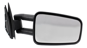 Towing Mirror for Chevrolet Silverado/GMC Sierra 1999-2006, Right Passenger, Manual Adjust & Fold, Non-Heated, Textured, Suitable for 2007 Classic, Camper, Without Wide Angle Glass, Replacement