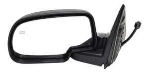 Power Mirror for Chevrolet Silverado/GMC Sierra 2000-2002, Left Driver, Non-Towing, Manual Folding, Heated, Paintable, with Puddle Light, without Memory and Signal Light, Replacement