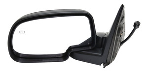 Power Mirror for Chevrolet Silverado/GMC Sierra 2000-2002, Left Driver, Non-Towing, Manual Folding, Heated, Paintable, with Puddle Light, without Memory and Signal Light, Replacement