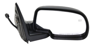 Power Mirror for Chevrolet Silverado/GMC Sierra 2000-2002, Right Passenger Side, Non-Towing, Manual Folding, Heated, Paintable, with Puddle Light, without Memory and Signal Light, Replacement