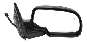 Power Mirror for Chevrolet Silverado/GMC Sierra 2000-2002, Right Passenger Side, Non-Towing, Manual Folding, Heated, Paintable, with Puddle Light, without Memory and Signal Light, Replacement