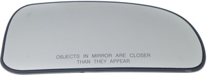 Mirror Glass for Buick Rainier (2004-2007) and Oldsmobile Bravada (2002-2004), Right Passenger, Non-Heated, without Signal and Blind Spot Detection, with Backing Plate, Replacement
