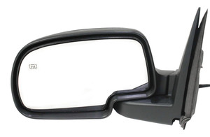 Mirror for Silverado/Sierra 2003-2007, Left Driver, Non-Towing, Power Adjusting, Manual Folding, Heated, Textured without Memory, Includes Puddle Light, Signal Light, 2007 Classic, Replacement