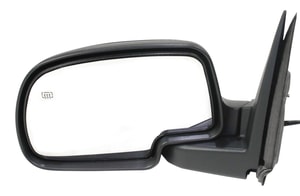 Mirror for Silverado/Sierra 2003-2007, Left Driver, Non-Towing, Power Adjusting, Manual Folding, Heated, Textured without Memory, Includes Puddle Light, Signal Light, 2007 Classic, Replacement