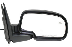 Power Mirror for Chevrolet Silverado/GMC Sierra 2003-2007, Right Passenger, Non-Towing, Manual Folding, Heated, Textured, without Memory, Puddle Light and Signal Light, Includes 2007 Classic, Replacement