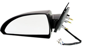 Power Mirror for Chevrolet Impala 2006-2013 / Impala Limited 2014-2016, Left Driver, Non-Folding, Heated, Paintable, w/ Smooth Black Base, Replacement