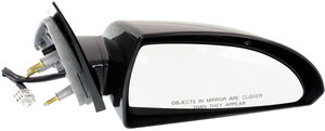 Power Mirror for Chevrolet Impala 2006-2013 / Impala Limited 2014-2016, Right Passenger, Non-Folding, Heated, Paintable, with Smooth Black Base, Replacement