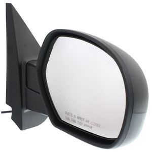 Mirror Right Passenger for Chevrolet Silverado 2007-2013/Suburban 2007-2014, Non-Towing, Power-Controlled, Manual Folding, Heated, Textured, without Memory, with Puddle and Signal Light, Replacement