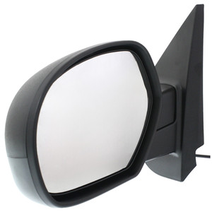 Replacement Mirror for Chevrolet Silverado (2007-2013) / Suburban (2007-2014), Left Driver, Non-Towing, Power Operated, Manual Folding, Heated, Textured, without Memory, with Puddle and Signal Light.