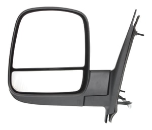 Power Mirror for Chevrolet Express/GMC Savana Van 2008-2023, Left Driver, Non-Towing, Manual Folding, Heated, Textured, Standard Type, without Signal Light, Replacement