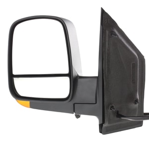 Power Mirror for GMC Express/Savana Van 2008-2023, Left Driver, Non-Towing, Manual Folding, Heated, Textured, Standard Type, with Signal Light, Replacement
