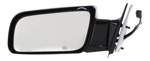 Power Mirror for Chevrolet C/K Full Size Pickup 1988-2002, Left Driver, Non-Towing, Manual Folding, Heated, Paintable, Standard Type, Replacement
