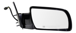 Power Mirror for Chevrolet C/K Full Size Pickup 1988-2002, Right Passenger Side, Non-Towing, Manual Folding, Heated, Paintable, Standard Type, Replacement