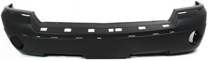 Front Bumper Cover for Dodge Dakota 2005-2007, Primed (Ready to Paint), with Molding Holes and Light Holes, Replacement
