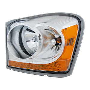 Headlight Assembly for Dodge Durango 2006, Left Driver, Halogen, Chrome Interior, Replacement