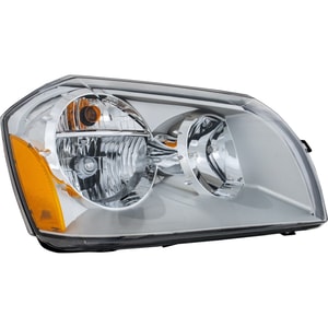 Headlight Assembly for 2005-2007 Magnum, Right Passenger Side, Halogen, with Chrome Bezel, Replacement