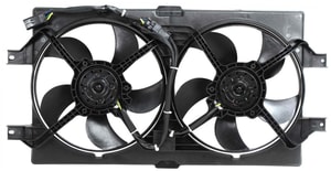 Radiator Fan Assembly for Chrysler Concorde, Intrepid (1998-2004), LHS (1999-2001), Dual Fan, Stamped with Neat Metal Cast, Neat Metal Die, Neat Metal Stencil, Replacement