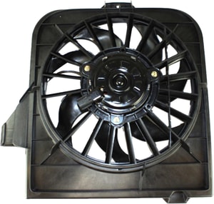 Radiator Fan Assembly for Dodge Caravan 2001-2005, Left Side, Applicable Until January 31, 2005, Replacement