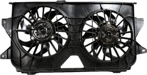 Radiator Fan Assembly for Dodge Caravan/Grand Caravan, Chrysler Town and Country 2005-2007, Dual Fan, from January 31, 2005, Replacement