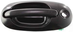 Front Exterior Door Handle for Chrysler Town and Country 1996-2000, Right Passenger, Smooth Black, with Keyhole, Plastic, Replacement