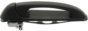 Textured Black Rear Exterior Door Handle for 2002-2009 Dodge Full Size Pickup, 2005-2011 Dakota, Left Driver, Replacement