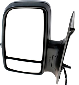 Power Mirror for Mercedes-Benz Sprinter 2007-2018, Left Driver, Non-Towing, Manual Folding, Heated, Textured, with Signal Light, Replacement