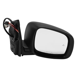 Replacement Power Mirror for Dodge Grand Caravan 2009-2019/Chrysler Town & Country 2009-2016, Right Passenger, Manual Folding, Heated, Paintable, with Blind Spot Detection & Signal Light, without Side Object Sensor
