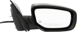 Power Mirror for 2013-2015 Dodge Dart, Right Passenger Side, Manual Folding, Heated, Paintable, with Puddle and Signal Lights, Replacement