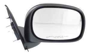 Power Mirror for Dodge RAM 1500 Pickup 2002-2008, RAM 2500/3500 Pickup 2003-2009, Right Passenger, Manual Folding, Heated, Textured Black, Replacement