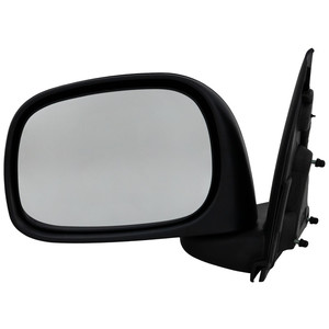 Manual Adjust Non-Towing Textured Mirror for Dodge RAM 1500 Pickup 2002-2009, RAM 2500/3500 Pickup 2003-2009, Left Driver, Manual Folding, Non-Heated, ST Model, Replacement