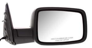 Mirror for DODGE FULL SIZE P/U 2009-2012, Right Passenger, Non-Towing, Power, Manual Folding, Heated, Textured, with Puddle and Signal Lights, without Memory, Replacement