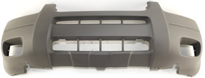 Front Bumper Cover for Ford Escape 2001-2004, Textured Titanium, with Fog Light Holes, XLS/XLT Model with Fender Flares, Replacement