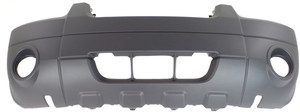 Front Bumper Cover for Ford Escape 2005-2007, Textured, with Fog Light Holes, XLT/Hybrid, Without Fender Flares, Replacement (CAPA Certified)