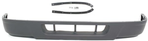 Front Lower Valance for Ford Ranger 2004-2005, Textured Plastic Panel without Fog Light Holes, 2WD (Two-Wheel Drive), Excluding STX Model, Replacement