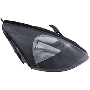 Headlight Assembly for Ford Focus 2003-2004, Right Passenger, Halogen, Gray Interior, w/o SVT Model, Replacement