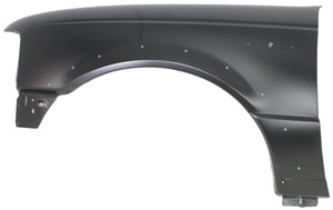 Front Fender for 2004-2005 Ford Ranger, Left Driver Side, Primed (Ready to Paint) with Wheel Opening Molding Holes, Replacement