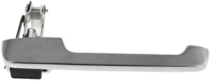 Front Exterior Door Handle in Chrome for Ford F-Series Trucks 1980-1997, Right Passenger Side, Replacement